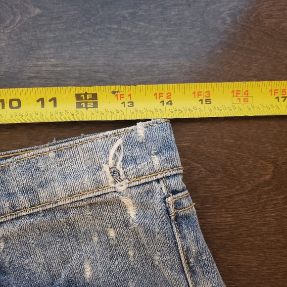 Carmer Denim Titania Bottom Fly High Rise Short Size 26 - Picture 9 of 11